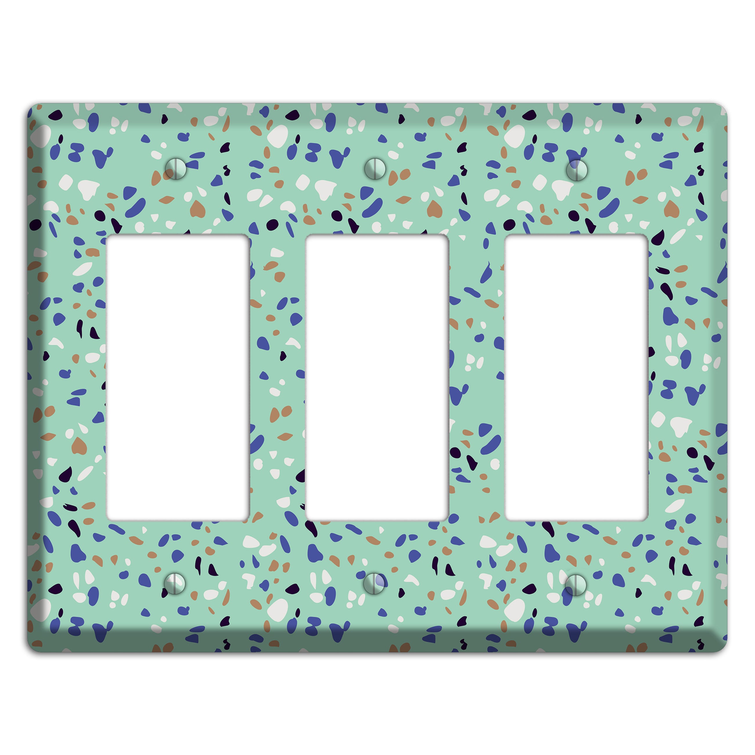 Sea Breeze Confetti 3 Rocker Wallplate
