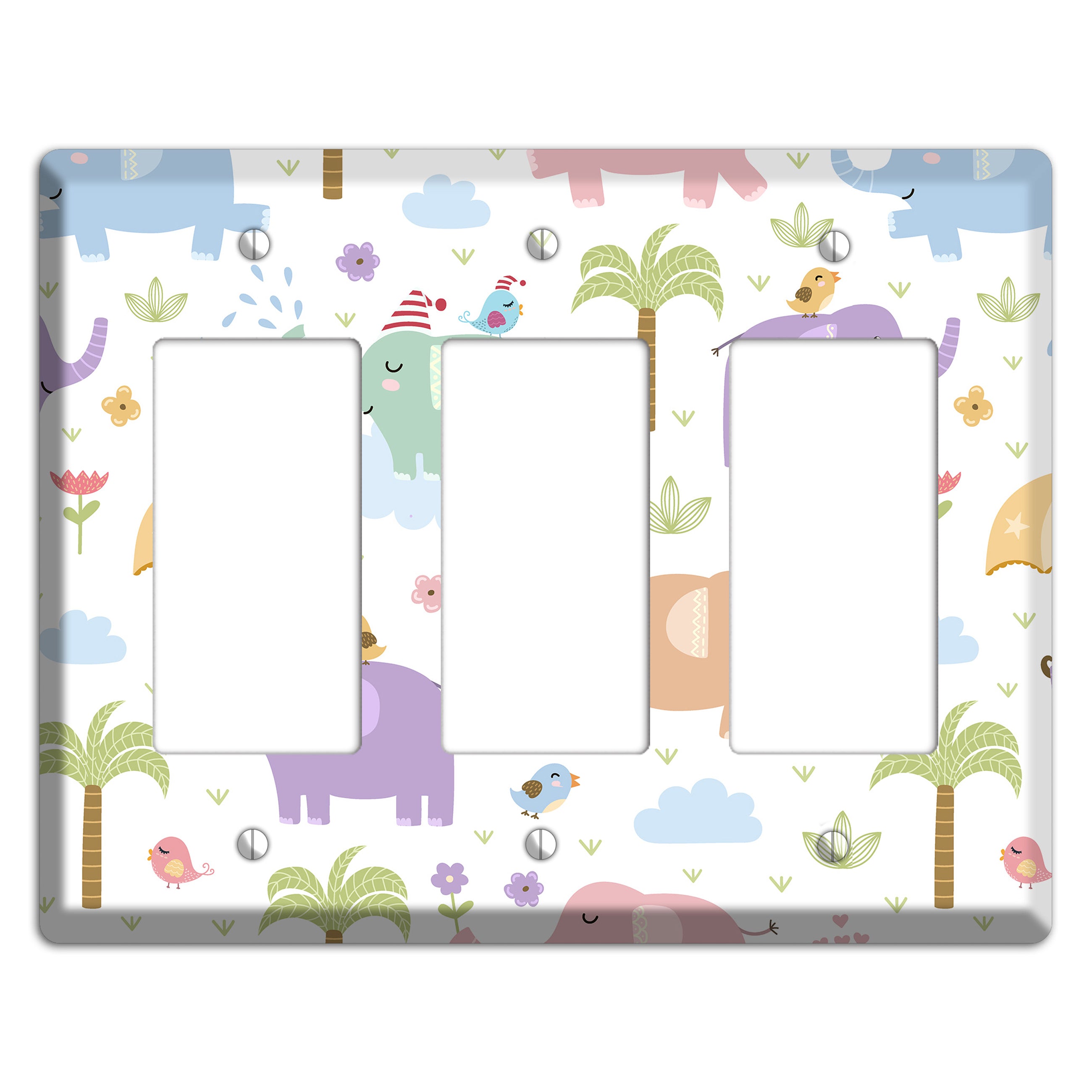 Elephant Dreams 3 Rocker Wallplate