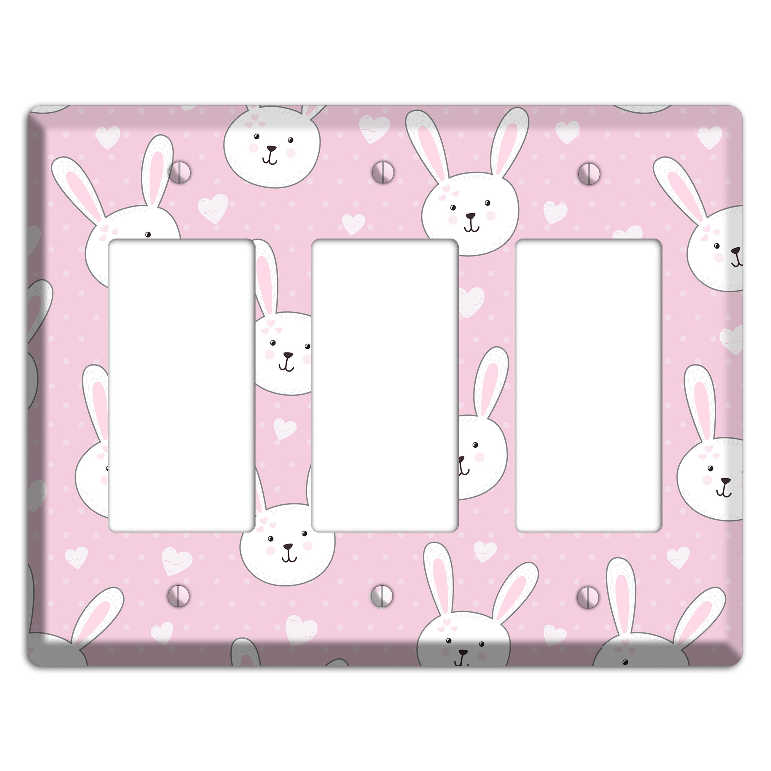 Bunny Love 3 Rocker Wallplate