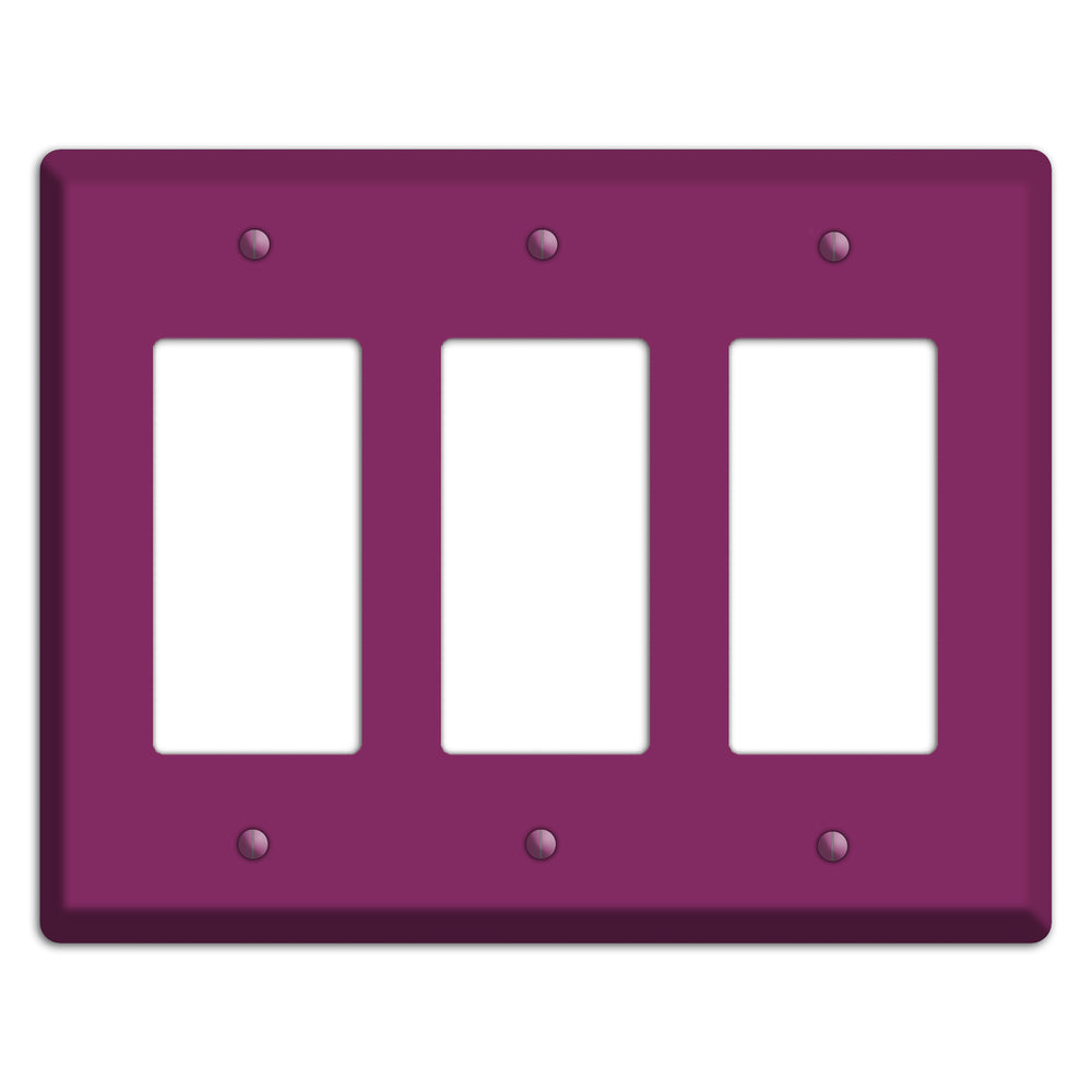 Baxter Plum Wine 3 Rocker Wallplate