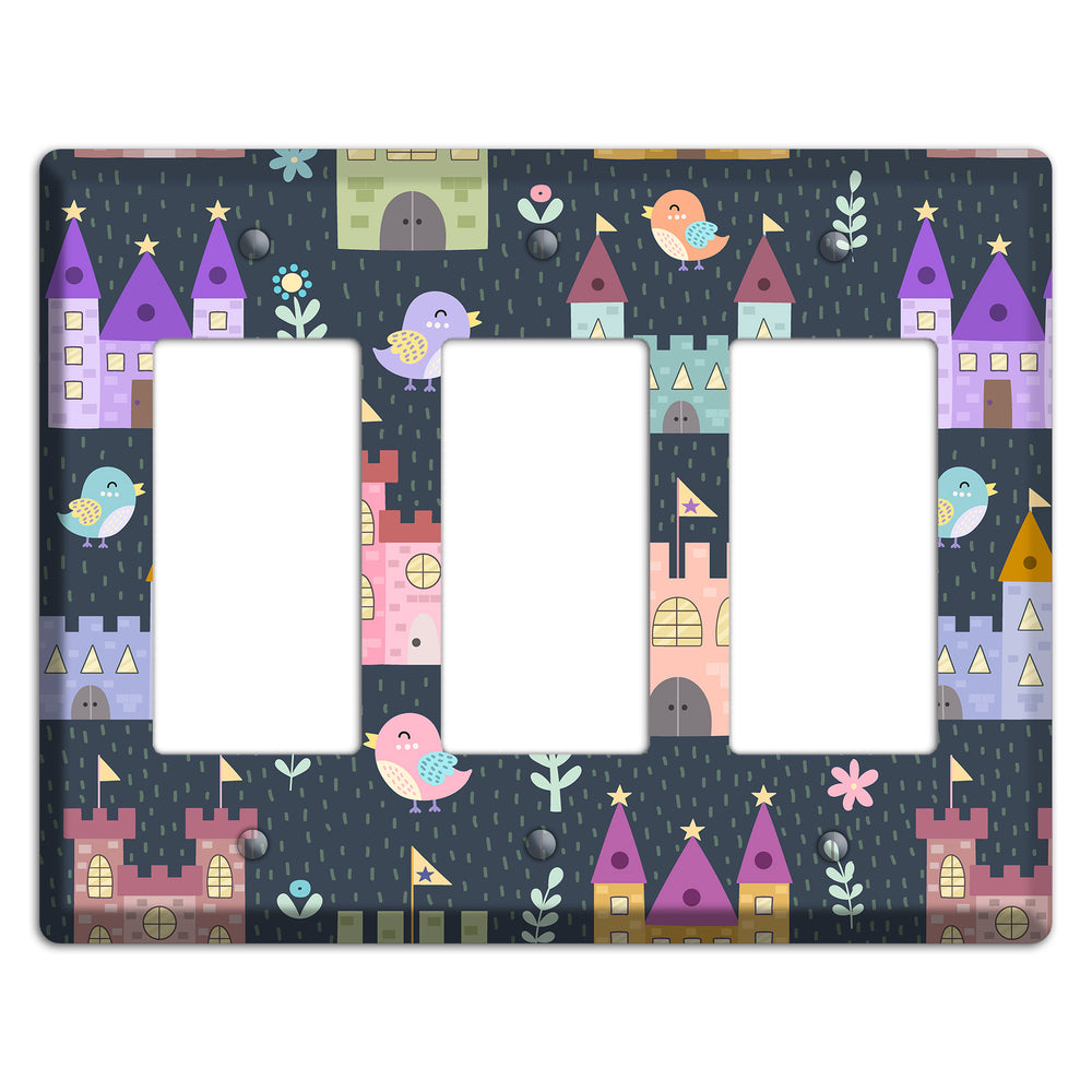 Castle Garden 3 Rocker Wallplate