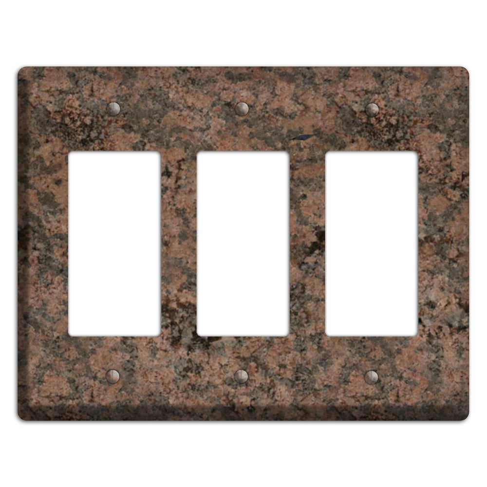 Granite Name: Indian Dakota Granite 3 Rocker Wallplate