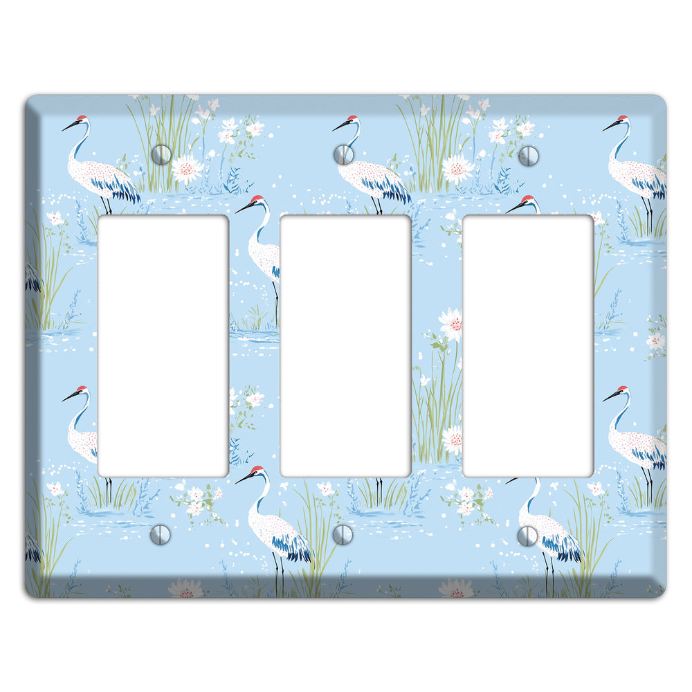 Powder Blue Marsh 3 Rocker Wallplate