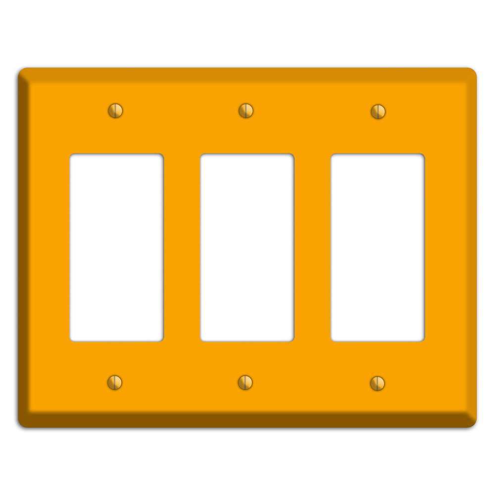 Baxter Mustard 3 Rocker Wallplate
