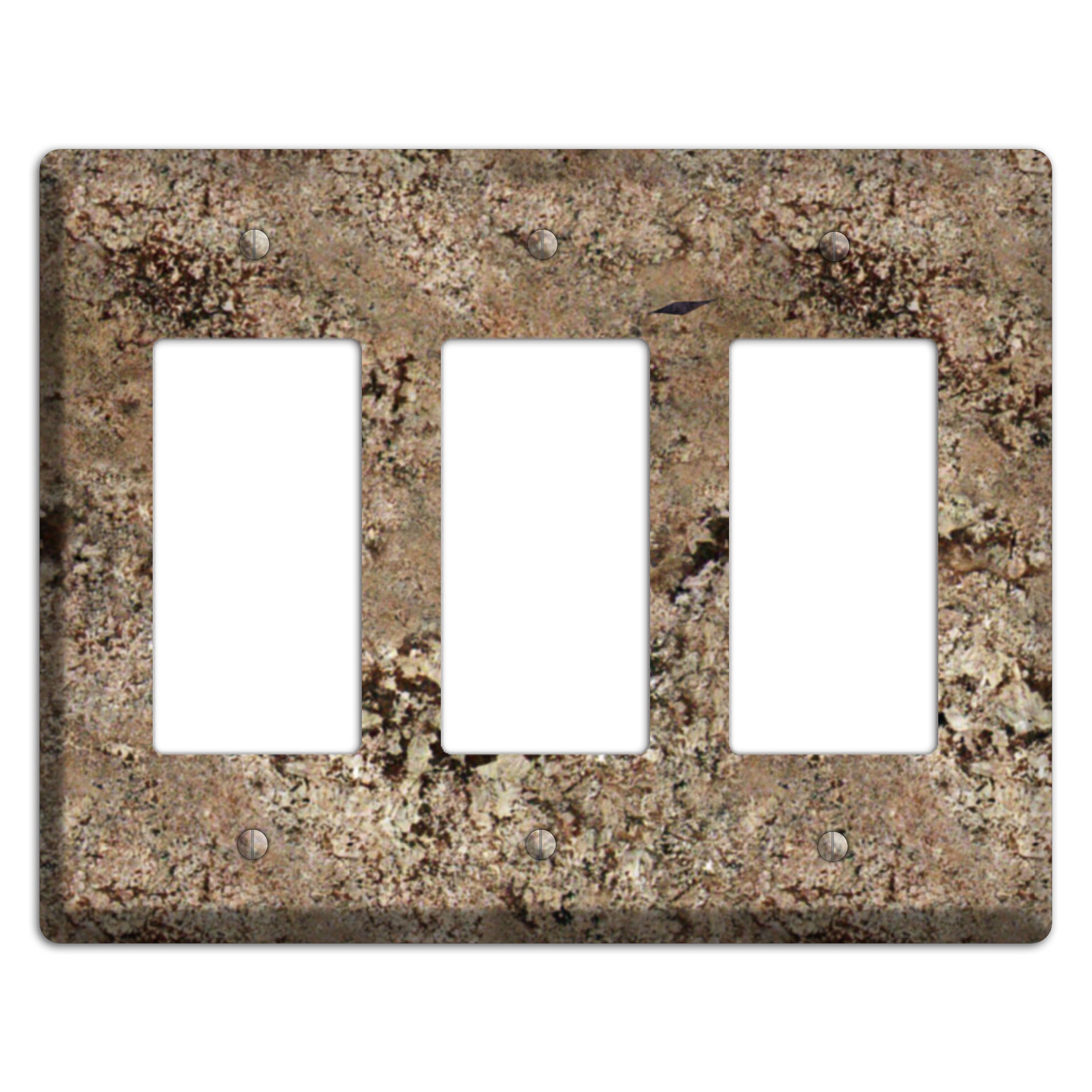 Crema Bordeaux Granite 3 Rocker Wallplate
