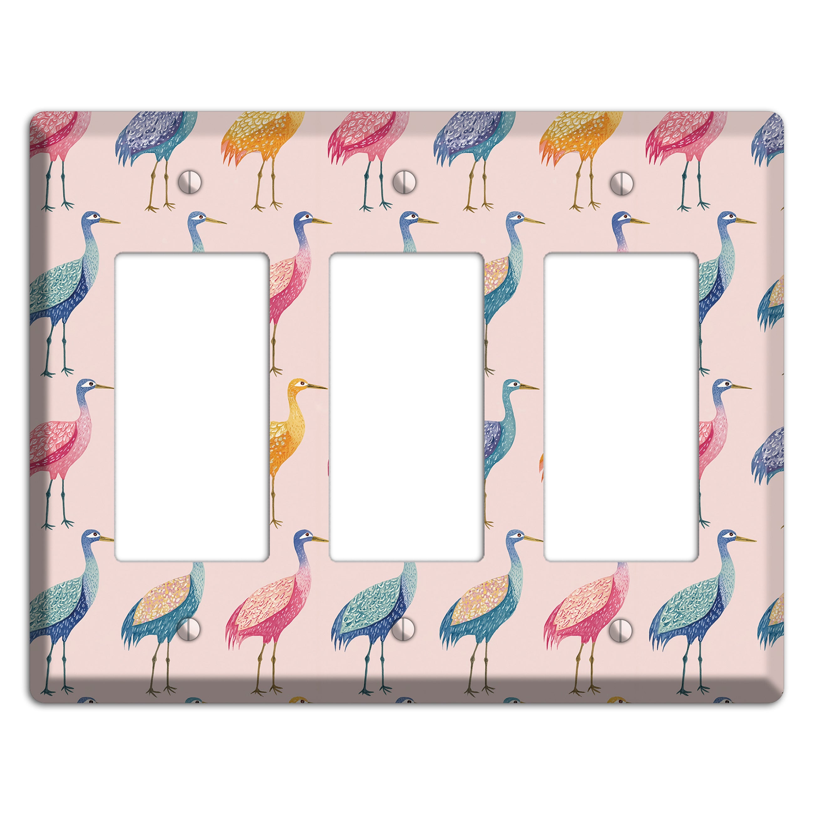 Rainbow Marsh Parade 3 Rocker Wallplate