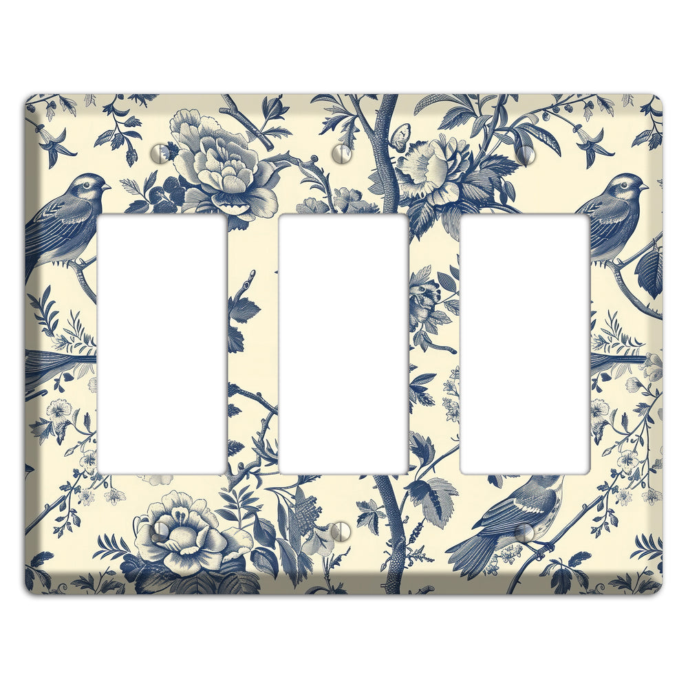 Garden Reverie 3 Rocker Wallplate