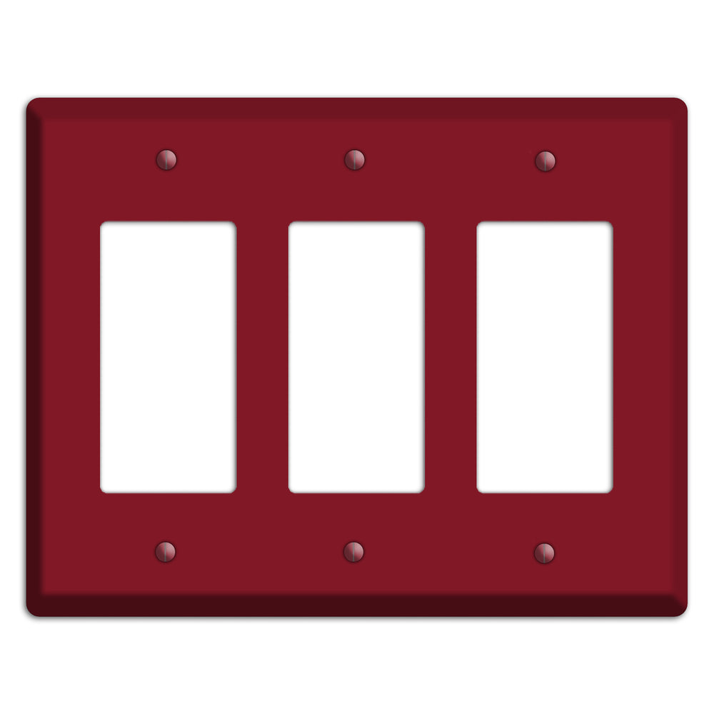 Baxter Burgundy Wine 3 Rocker Wallplate