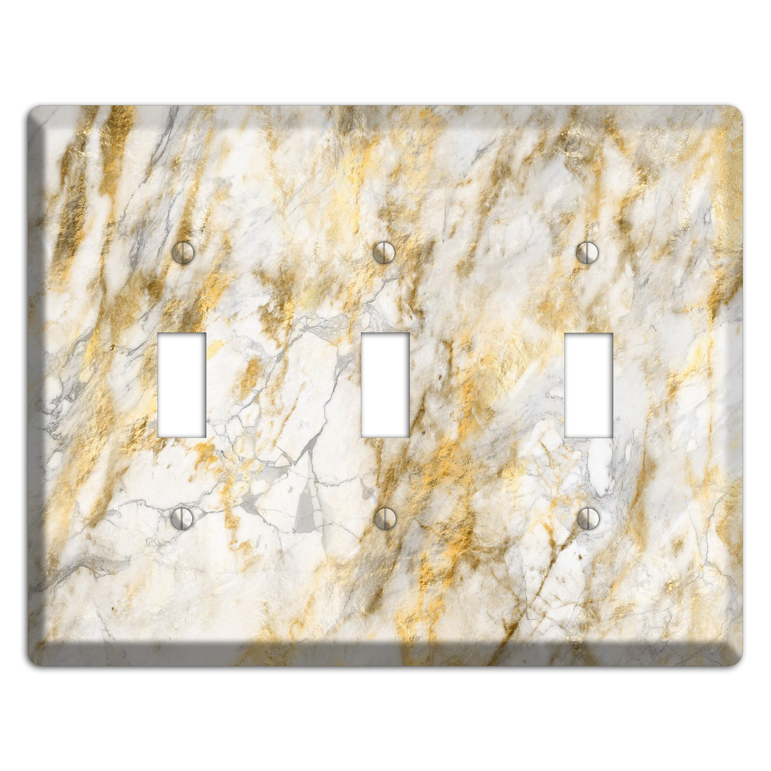 Marigold Marble 3 Toggle Wallplate