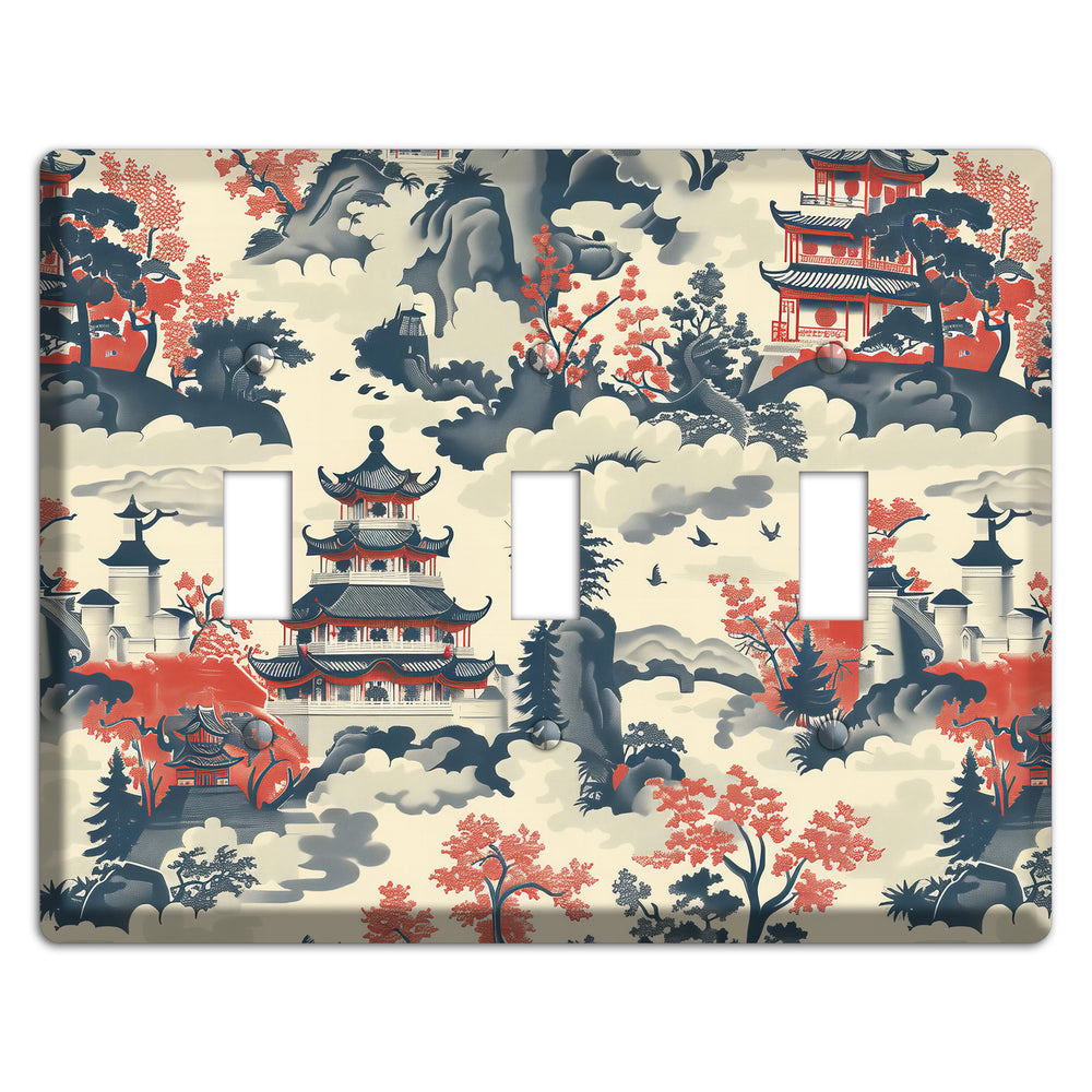 Ink & Ember Pagoda 3 Toggle Wallplate