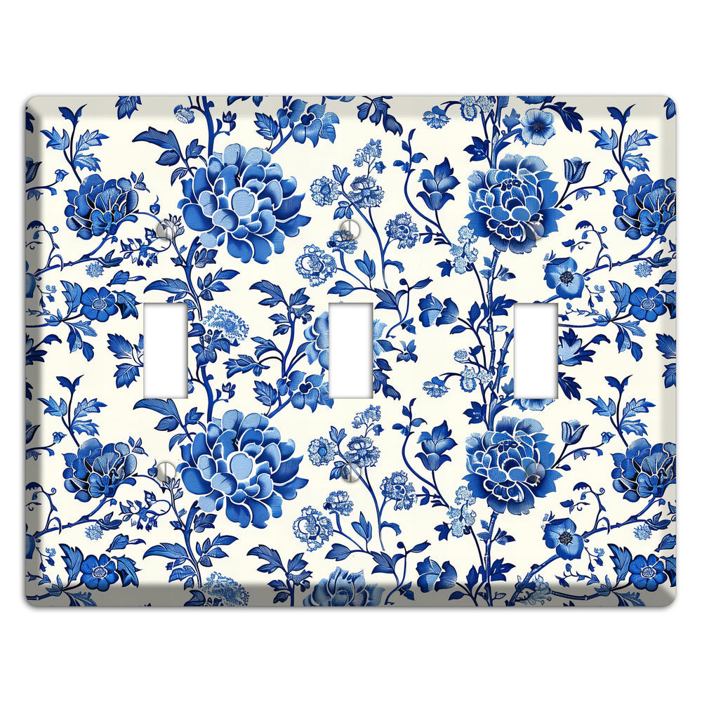 Porcelain Garden Reverie 3 Toggle Wallplate