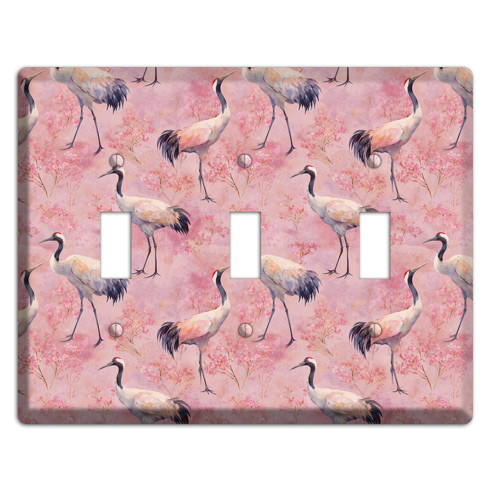 Blush Crane Reverie 3 Toggle Wallplate