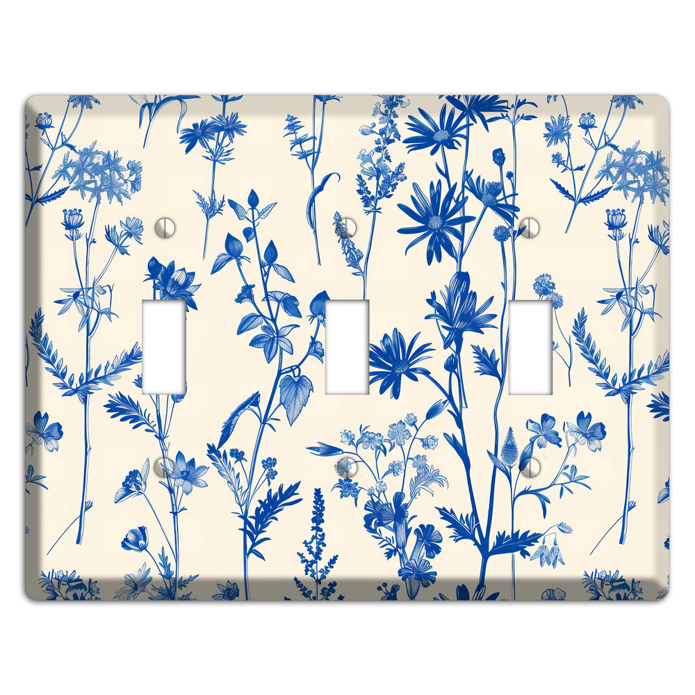 Meadow in Ink 3 Toggle Wallplate