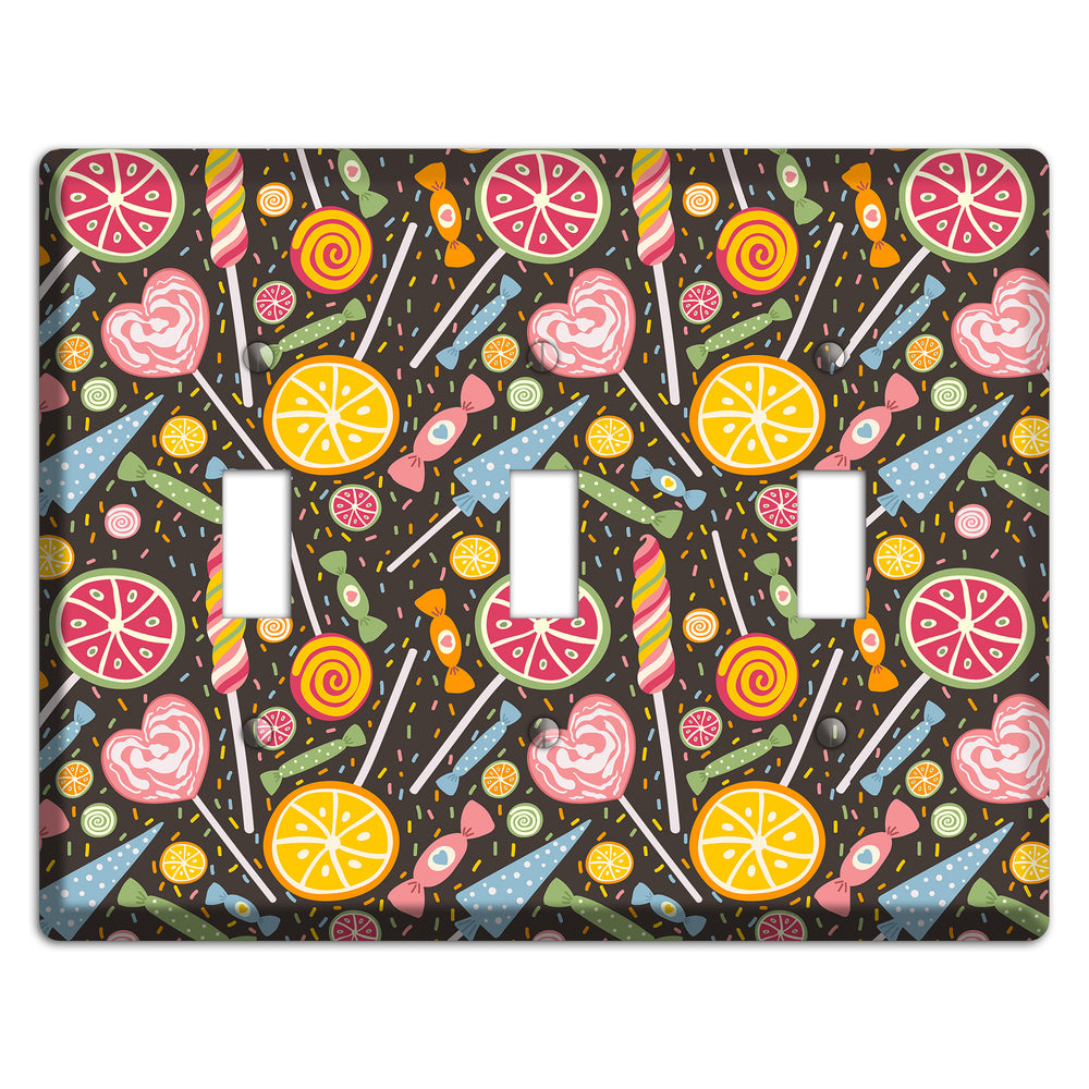 Candy Carnival (Dark) 3 Toggle Wallplate