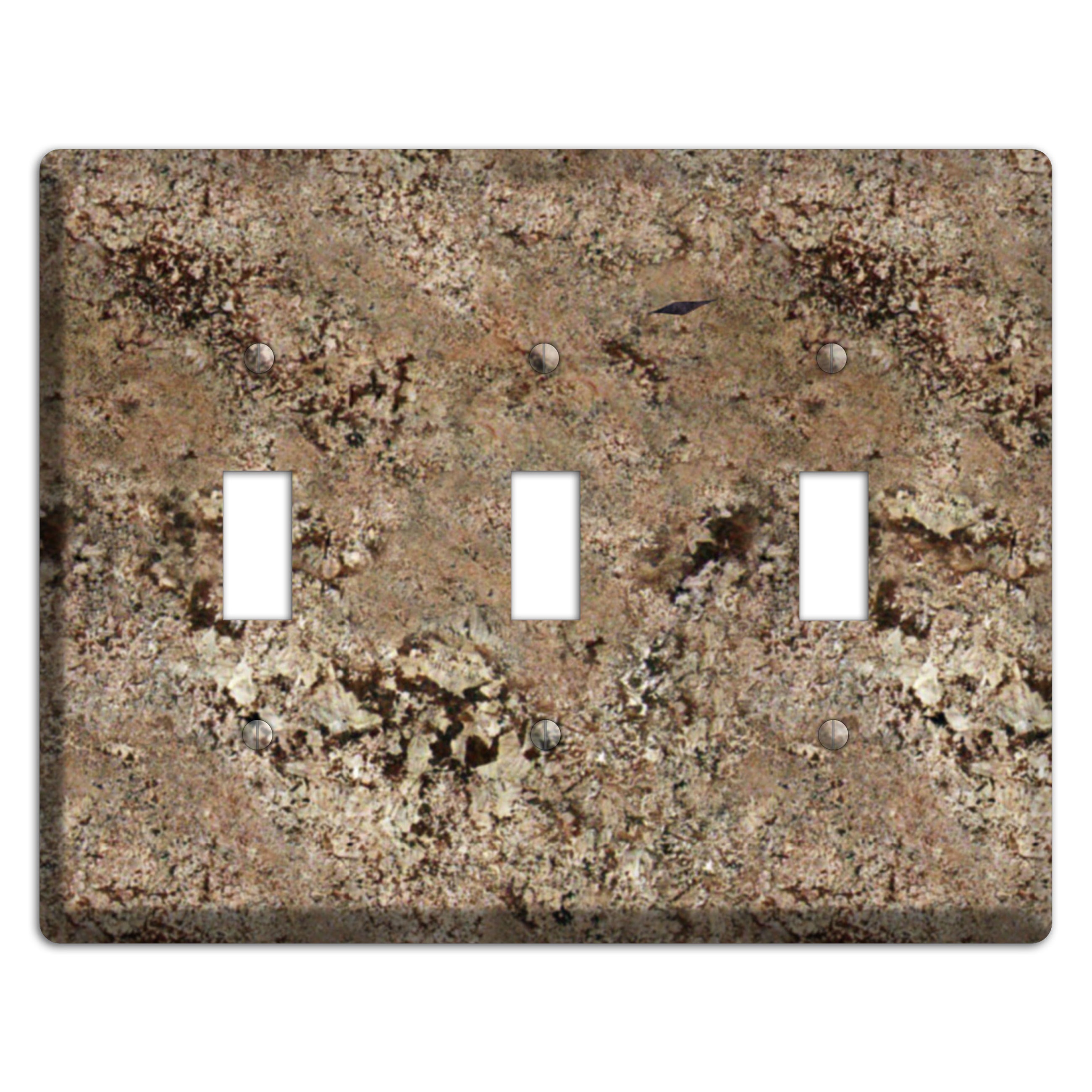 Crema Bordeaux Granite 3 Toggle Wallplate