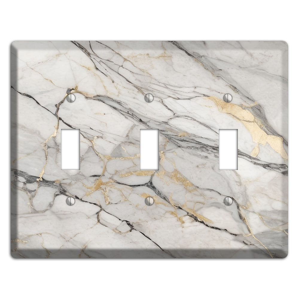 Roman Coffee Marble 3 Toggle Wallplate