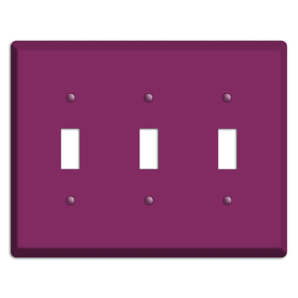 Baxter Plum Wine 3 Toggle Wallplate