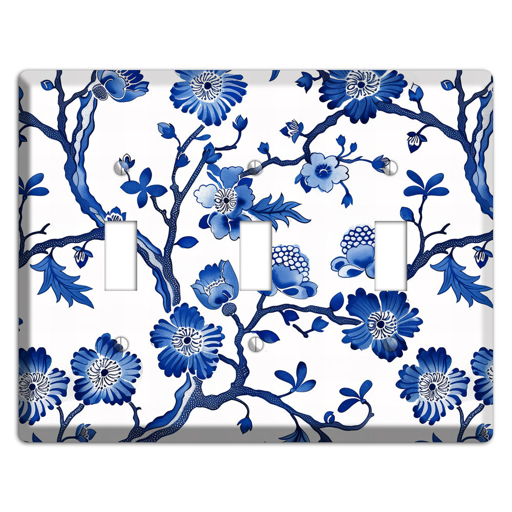 Porcelain Garden Reverie 3 Toggle Wallplate