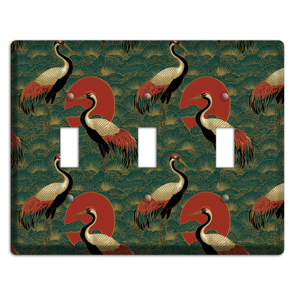 Jade Sun Sentinels 3 Toggle Wallplate