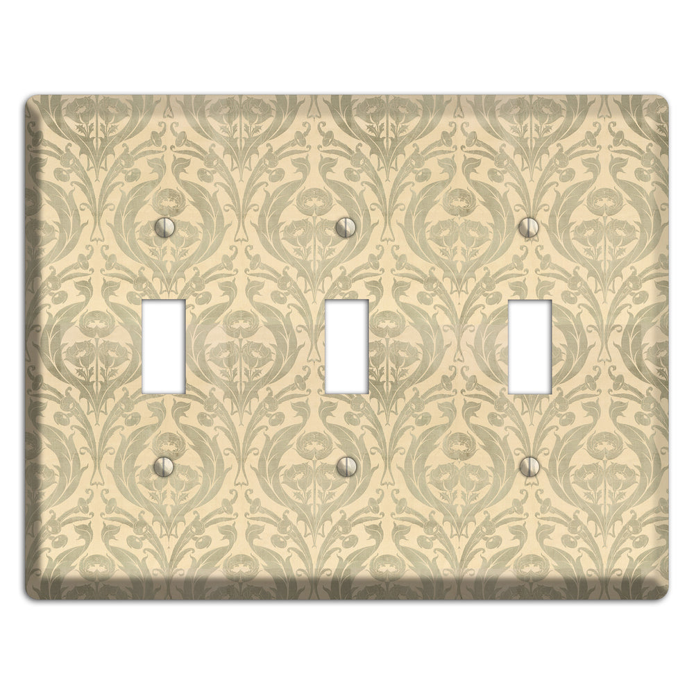 Whispered Thistle 3 Toggle Wallplate