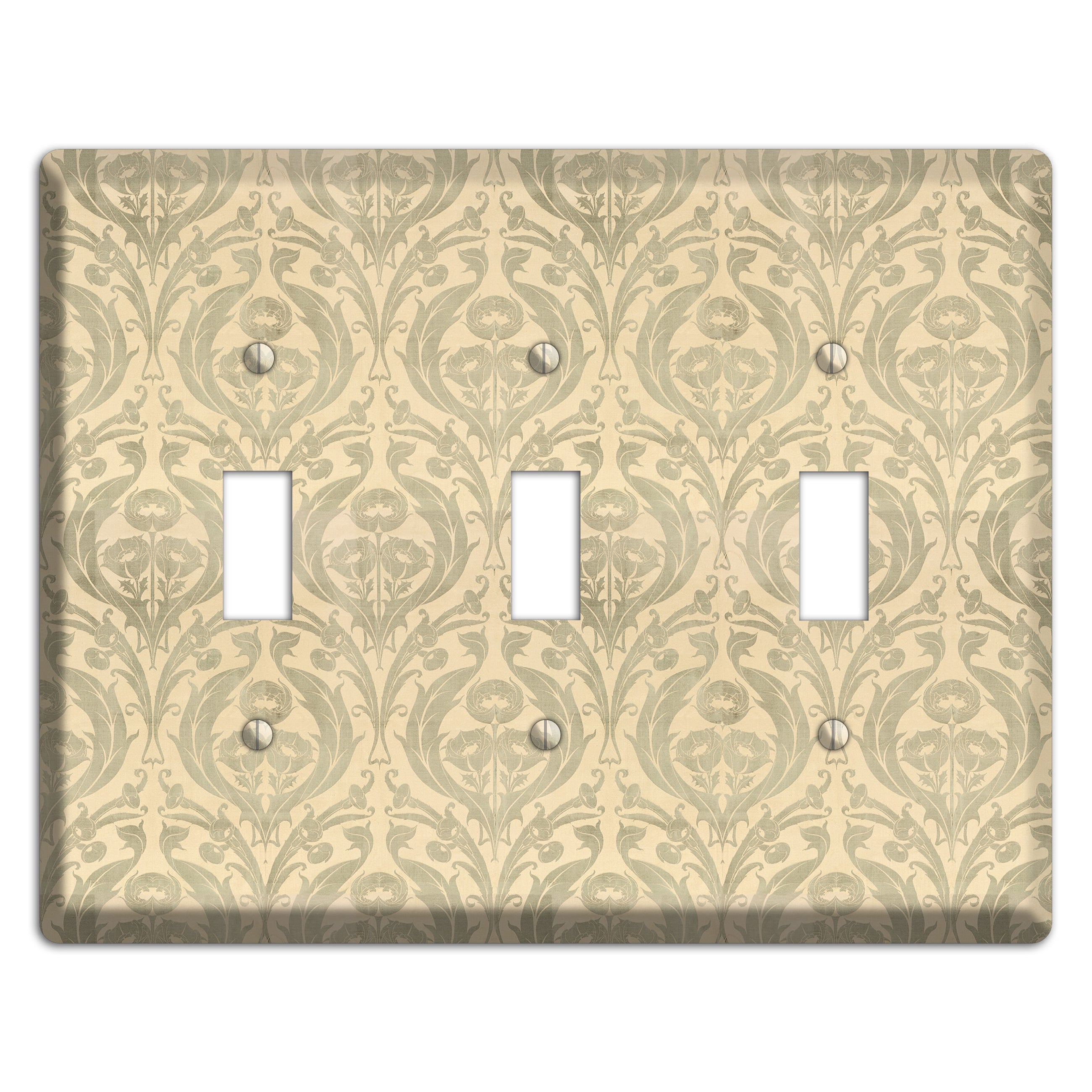 Whispered Thistle 3 Toggle Wallplate