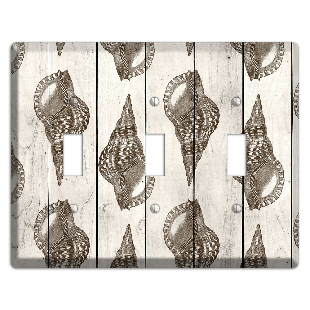 Shellbound Shore 3 Toggle Wallplate