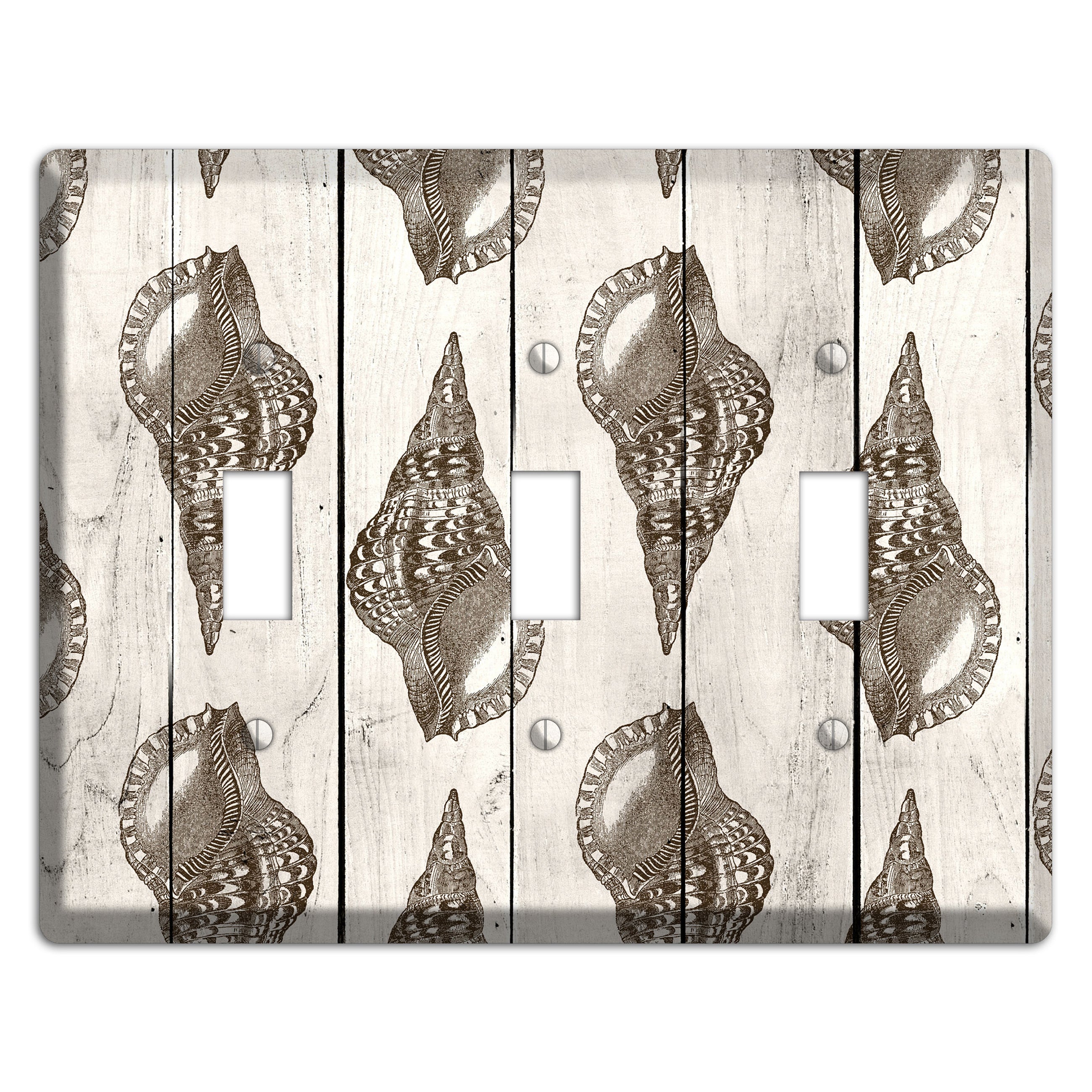 Shellbound Shore 3 Toggle Wallplate