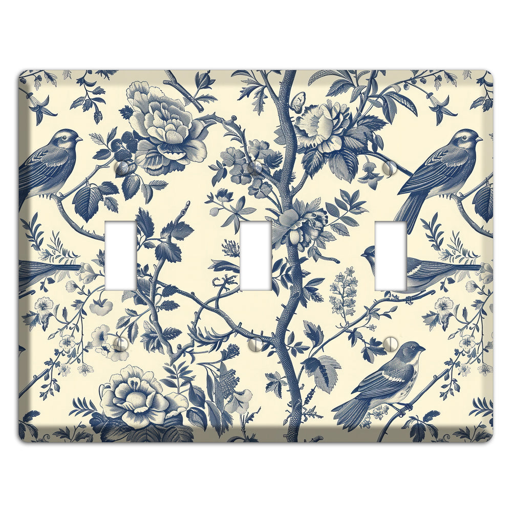 Garden Reverie 3 Toggle Wallplate