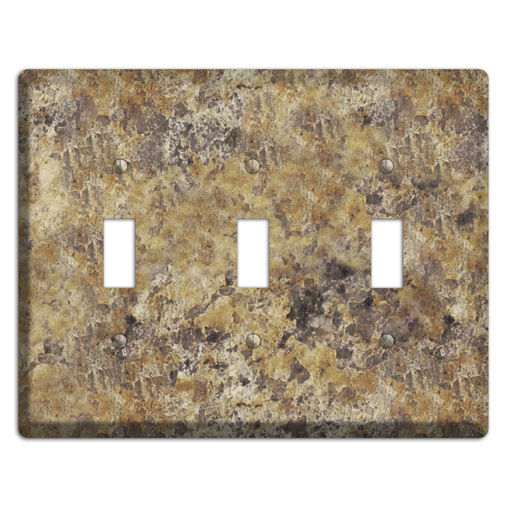 Venetian Gold Granite 3 Toggle Wallplate