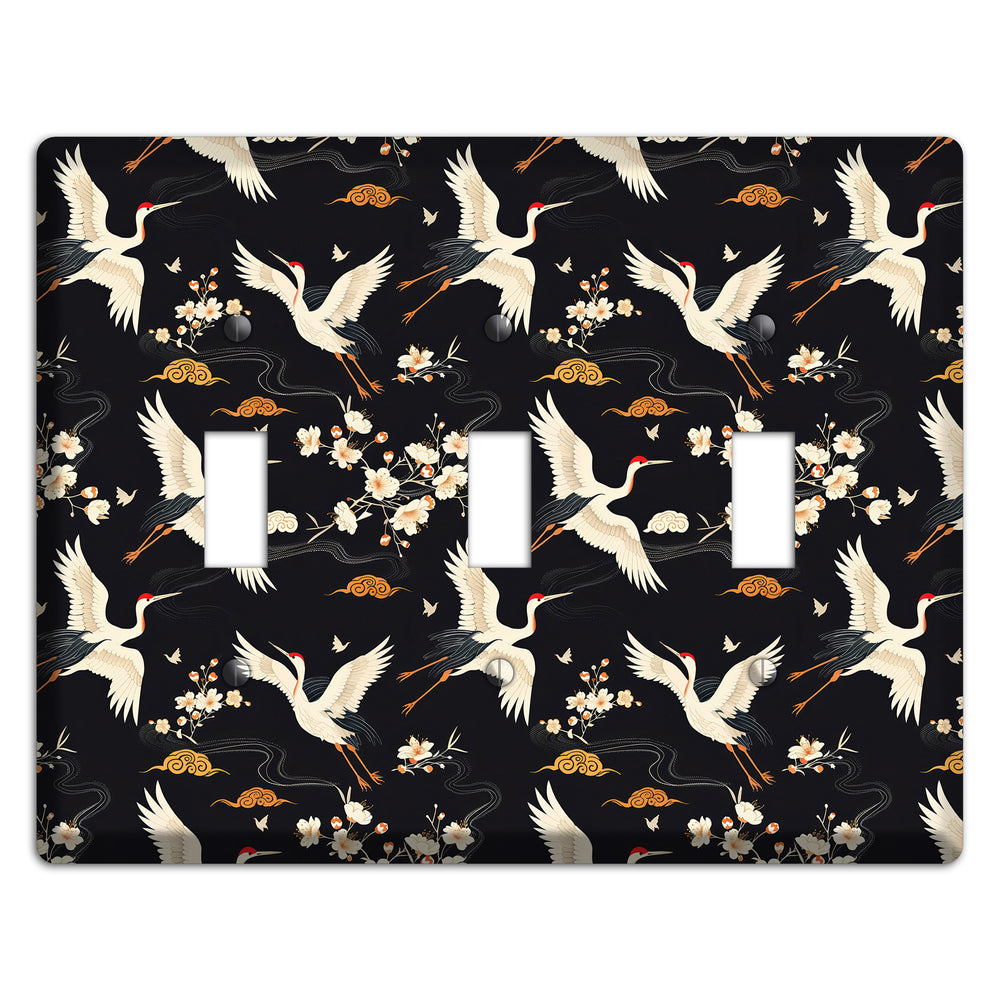 Obsidian Crane Nocturne 3 Toggle Wallplate