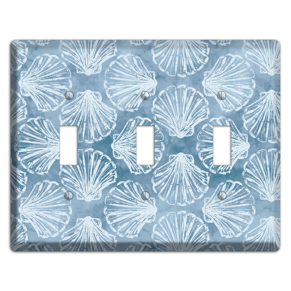 Coastal Shell Drift 3 Toggle Wallplate