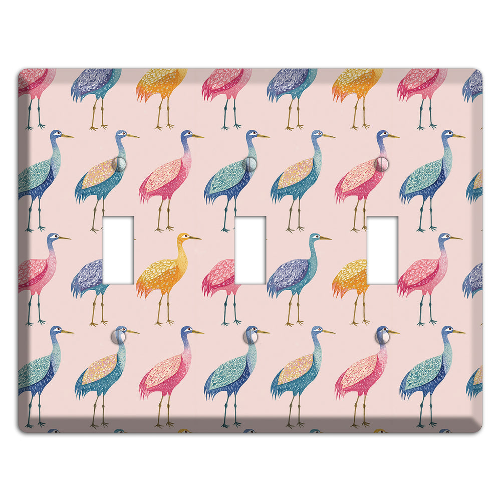 Rainbow Marsh Parade 3 Toggle Wallplate