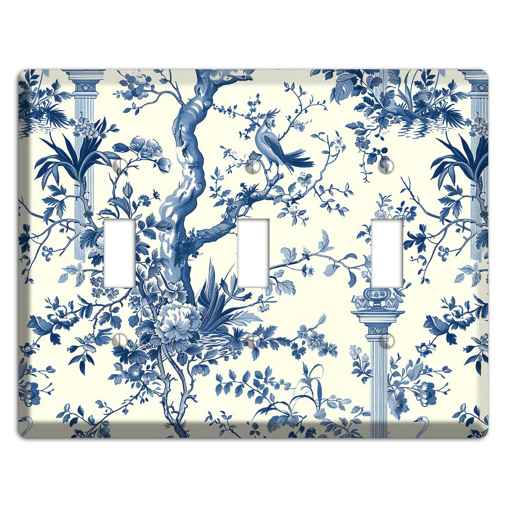 Pagoda & Plume 3 Toggle Wallplate