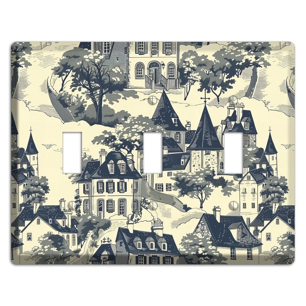 Village on the Hill 3 Toggle Wallplate
