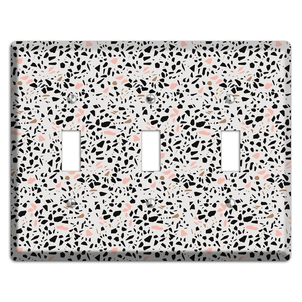 Monochrome Mix 3 Toggle Wallplate