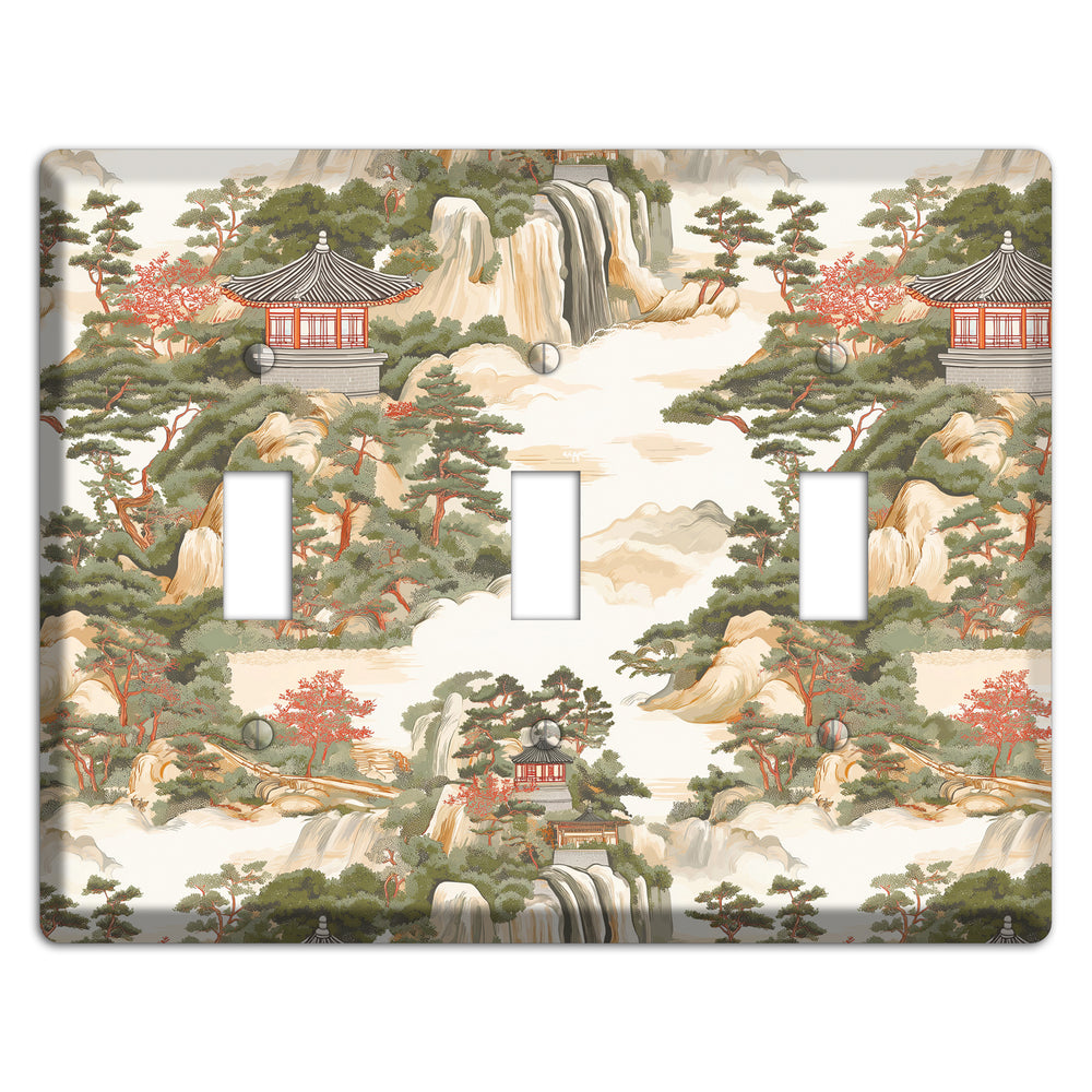 Mountain Pavilion Mist 3 Toggle Wallplate