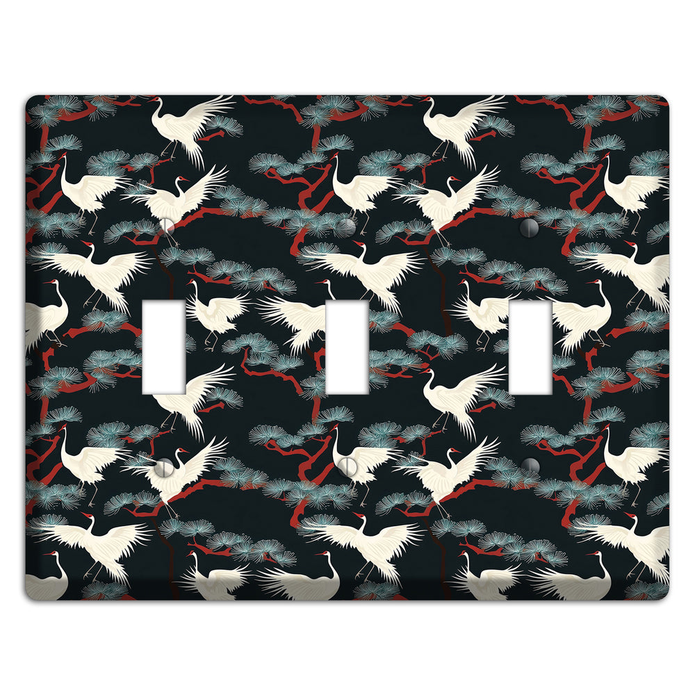 Obsidian Pine Vigil 3 Toggle Wallplate