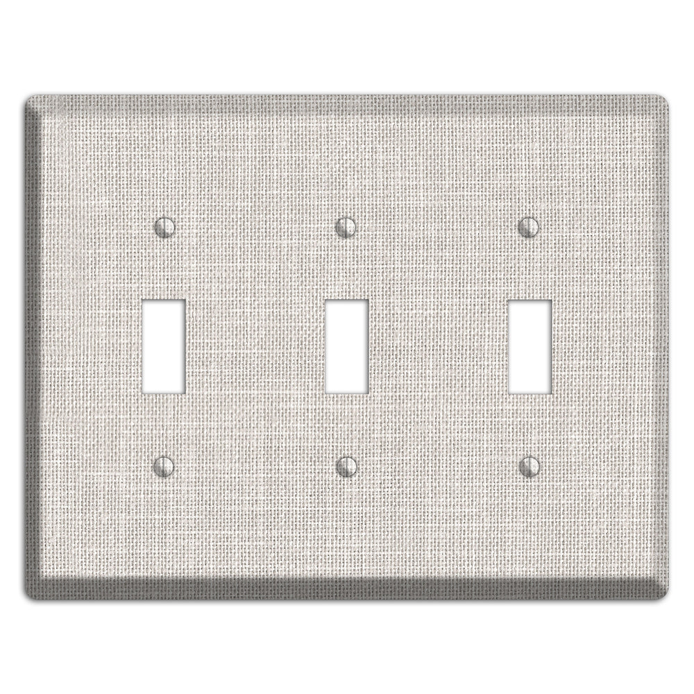 Linen Drift 3 Toggle Wallplate