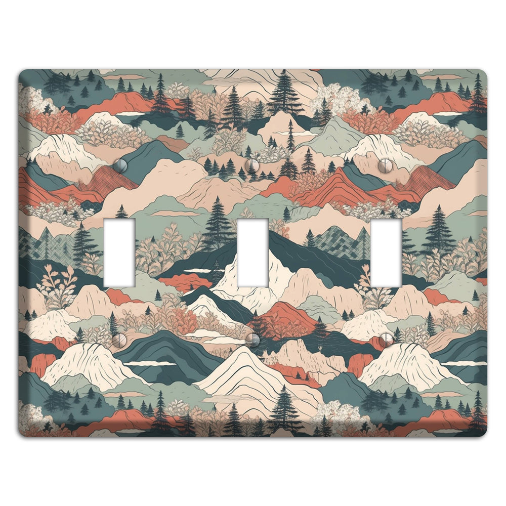 Alpine Paper Trail 3 Toggle Wallplate