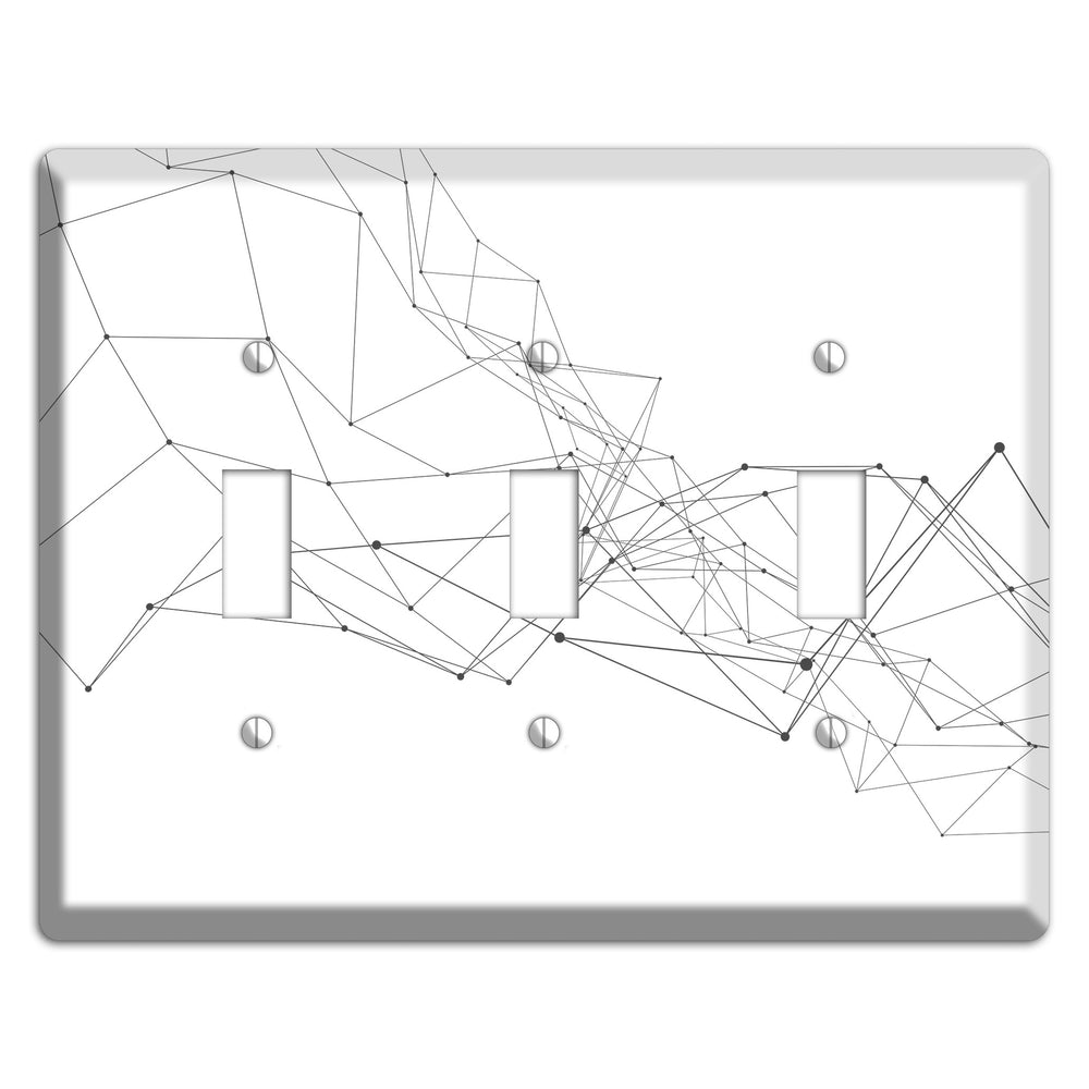 Gossamer Transit Map 3 Toggle Wallplate