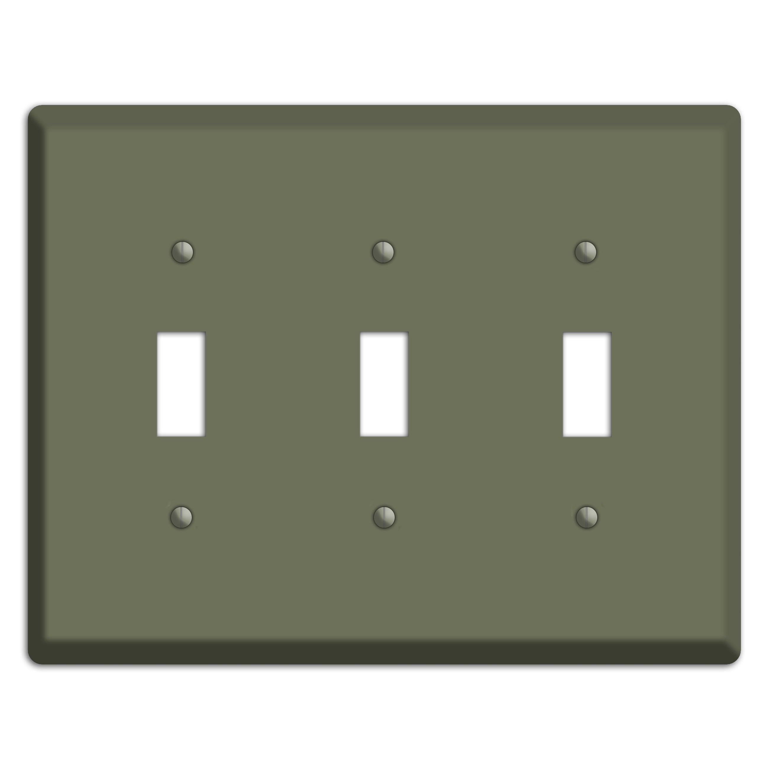 Baxter Eucalyptus 3 Toggle Wallplate