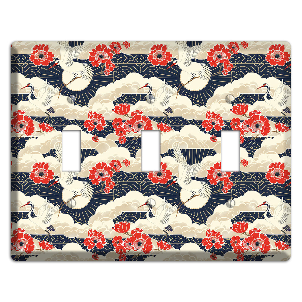 Crimson Peony Ascent 3 Toggle Wallplate