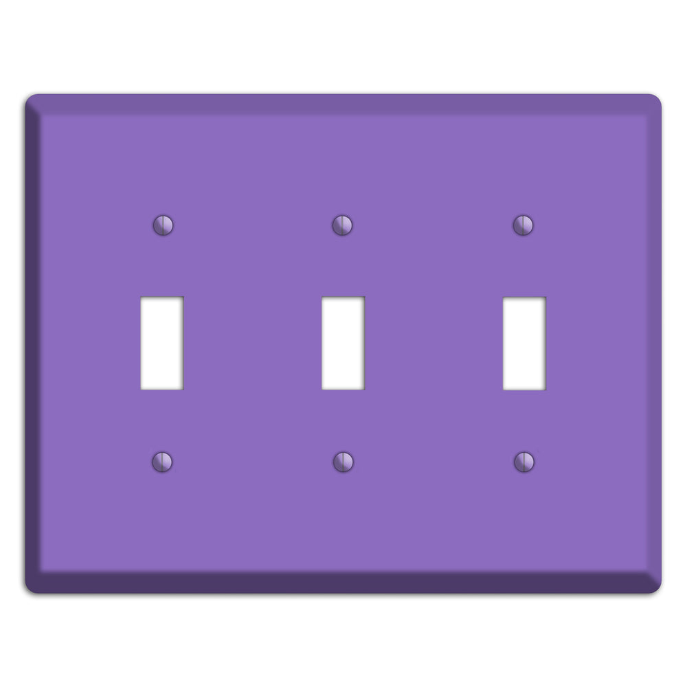 Baxter Violet Bloom 3 Toggle Wallplate