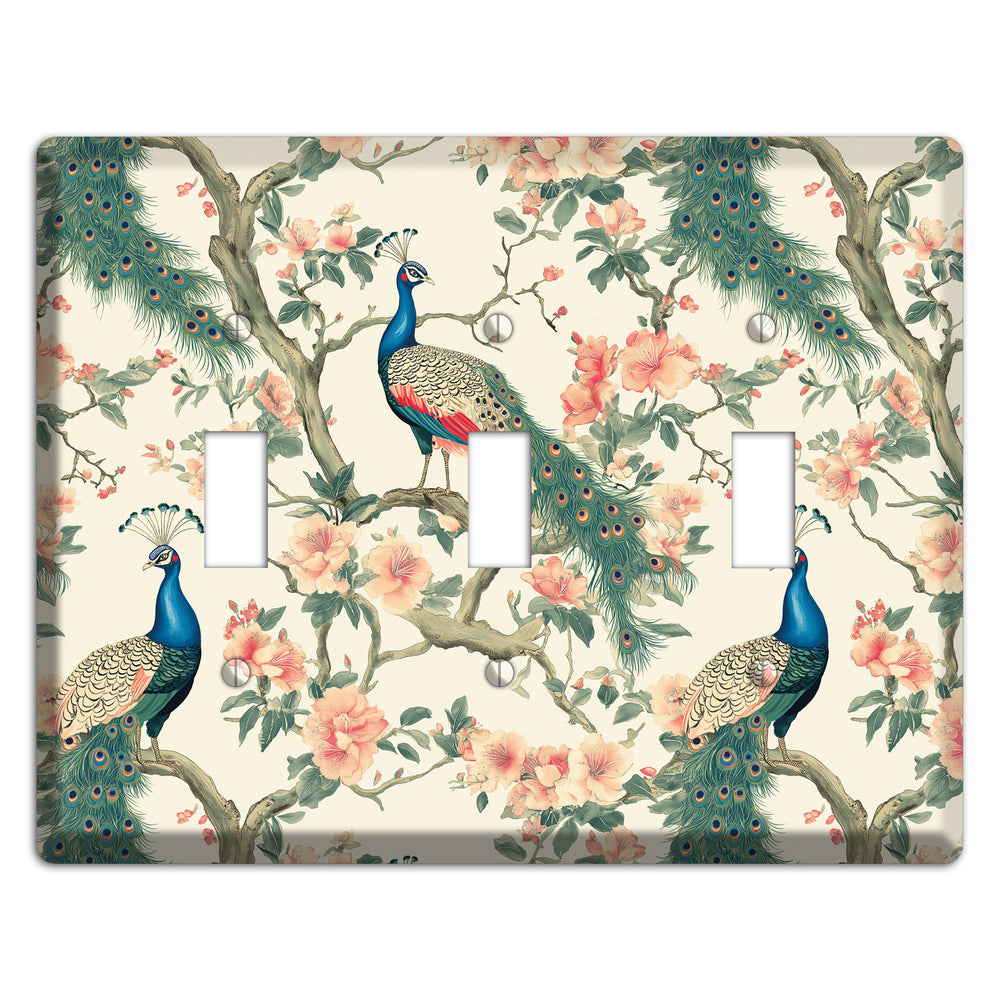 Imperial Plumage Garden 3 Toggle Wallplate