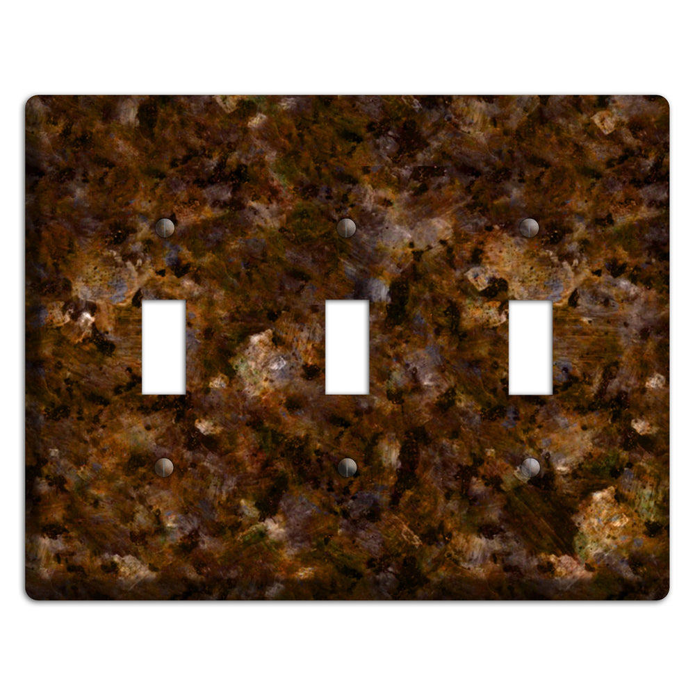 Baltic Green Granite 3 Toggle Wallplate