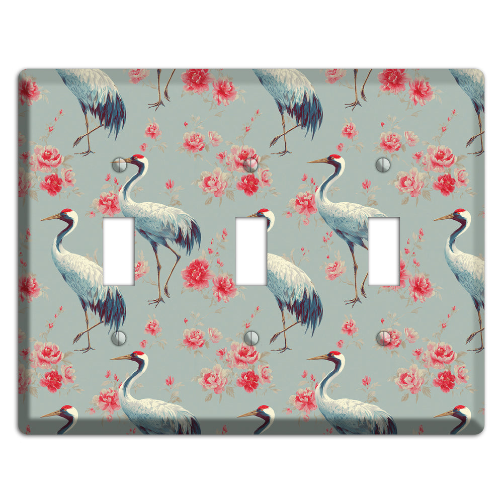Rose Mist Vigil 3 Toggle Wallplate