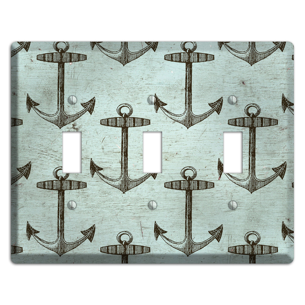 Anchored in Time 3 Toggle Wallplate