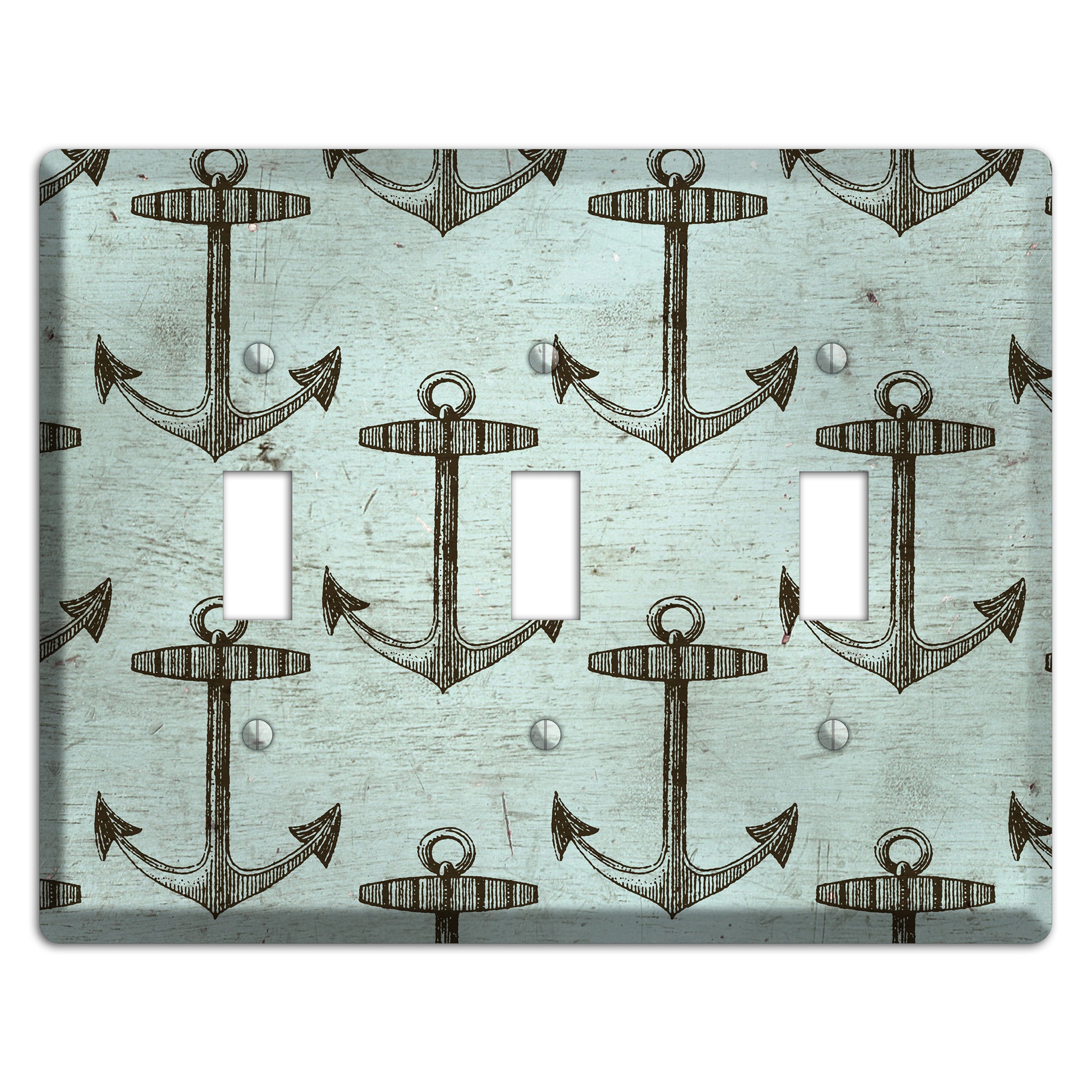 Anchored in Time 3 Toggle Wallplate