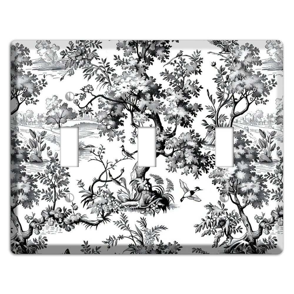 Pastoral Ink Reverie 3 Toggle Wallplate