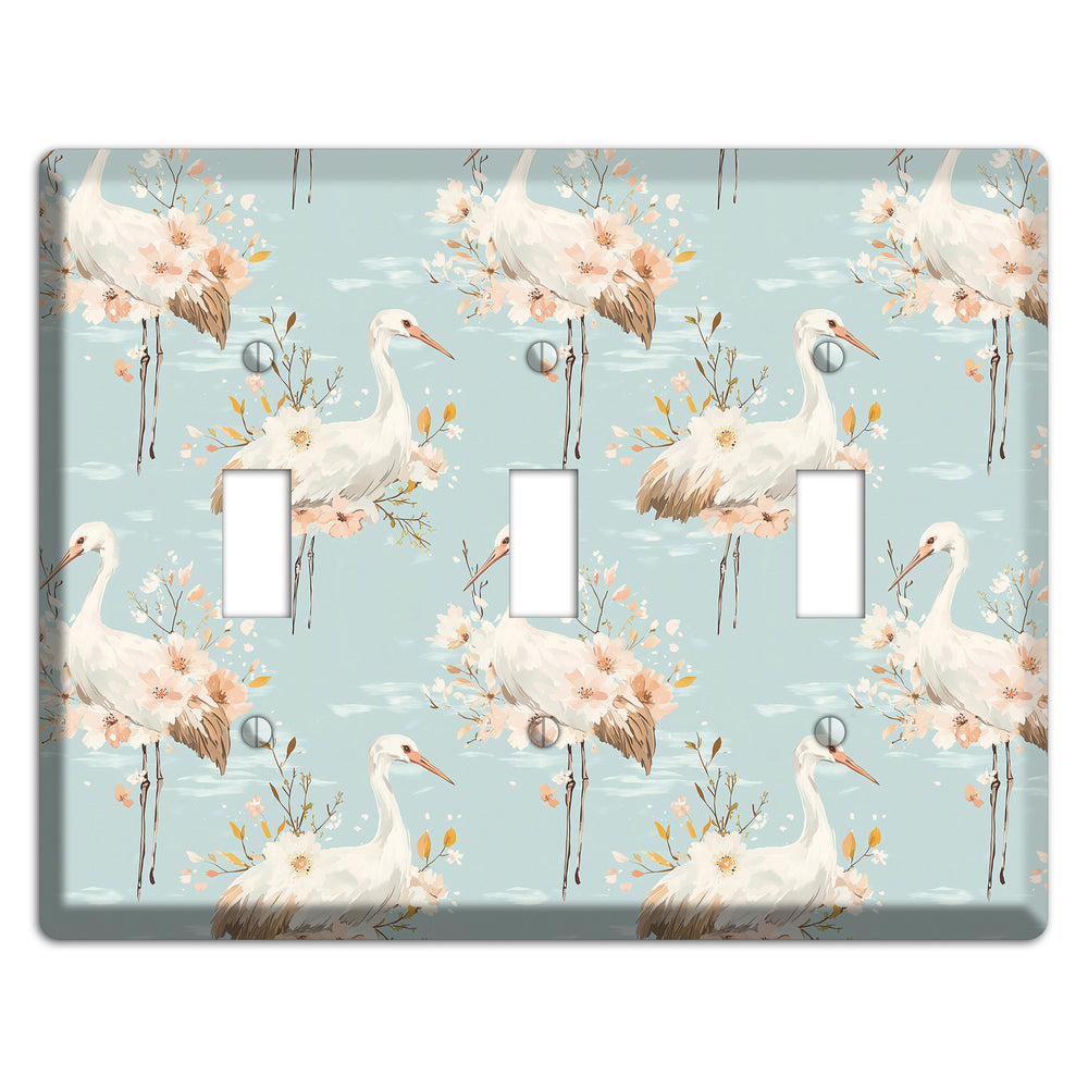Celadon Crane Reverie 3 Toggle Wallplate